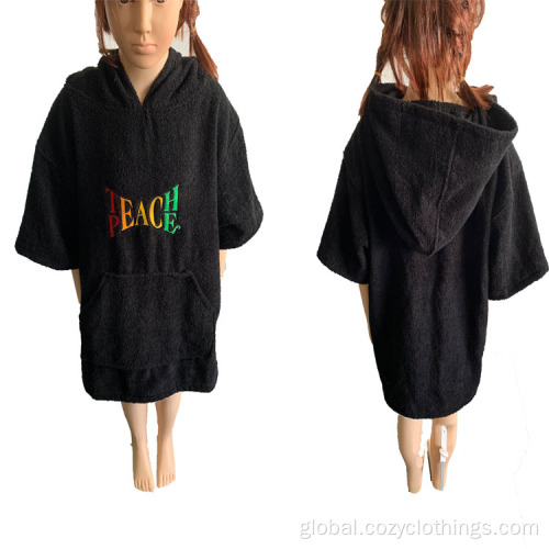 China kids hooded poncho towel beach hooded towel Supplier